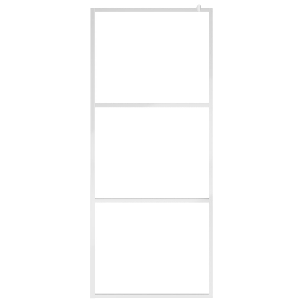 VidaXL Inloopdouchewand transparant 100x195 cm ESG-glas