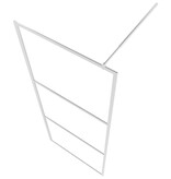 VidaXL Inloopdouchewand transparant 100x195 cm ESG-glas
