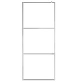 VidaXL Inloopdouchewand transparant 80x195 cm ESG-glas