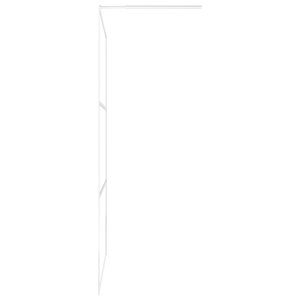 VidaXL Inloopdouchewand transparant 80x195 cm ESG-glas