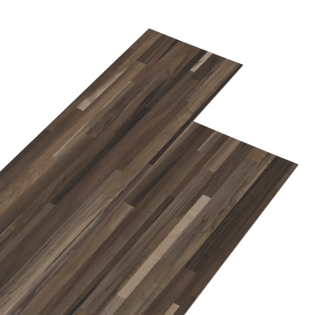 VidaXL Vloerplanken zelfklevend 5,02 m² 2 mm PVC gestreept bruin