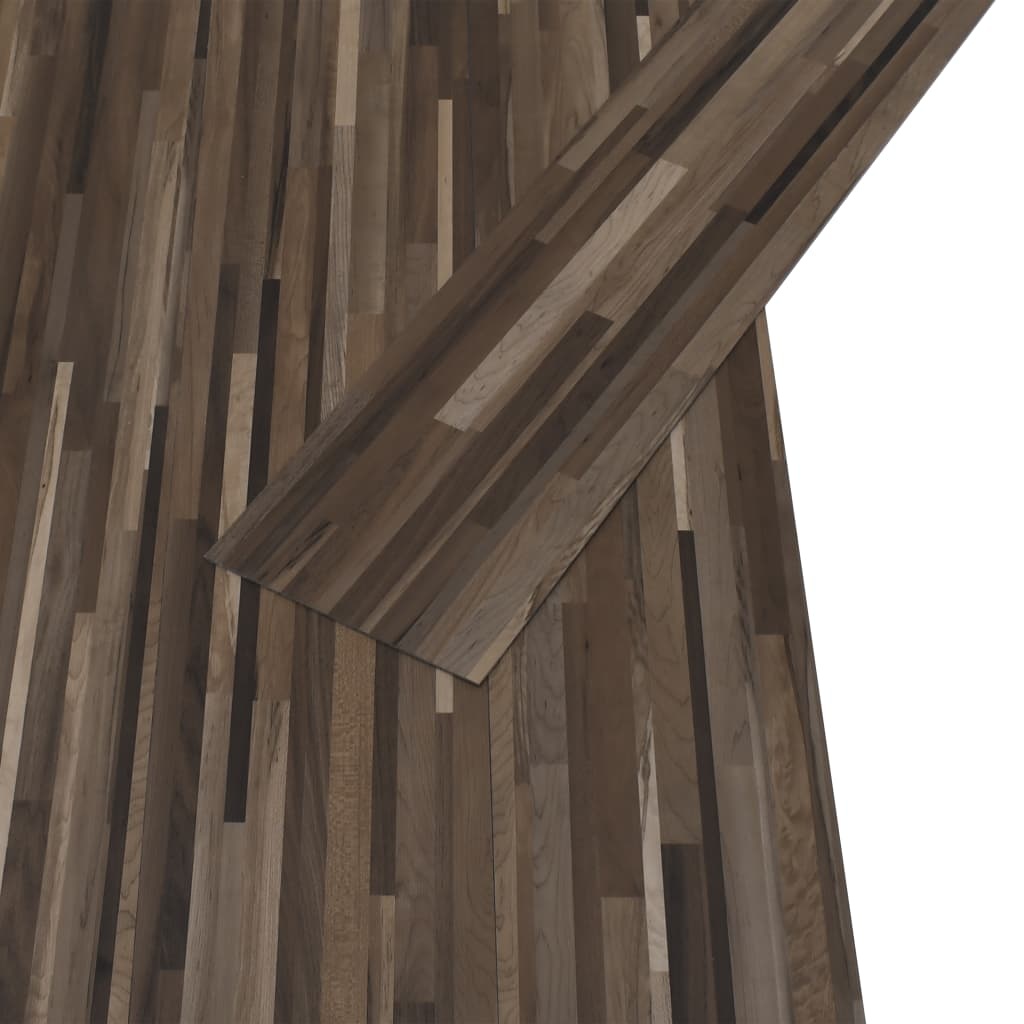 VidaXL Vloerplanken zelfklevend 5,02 m² 2 mm PVC gestreept bruin