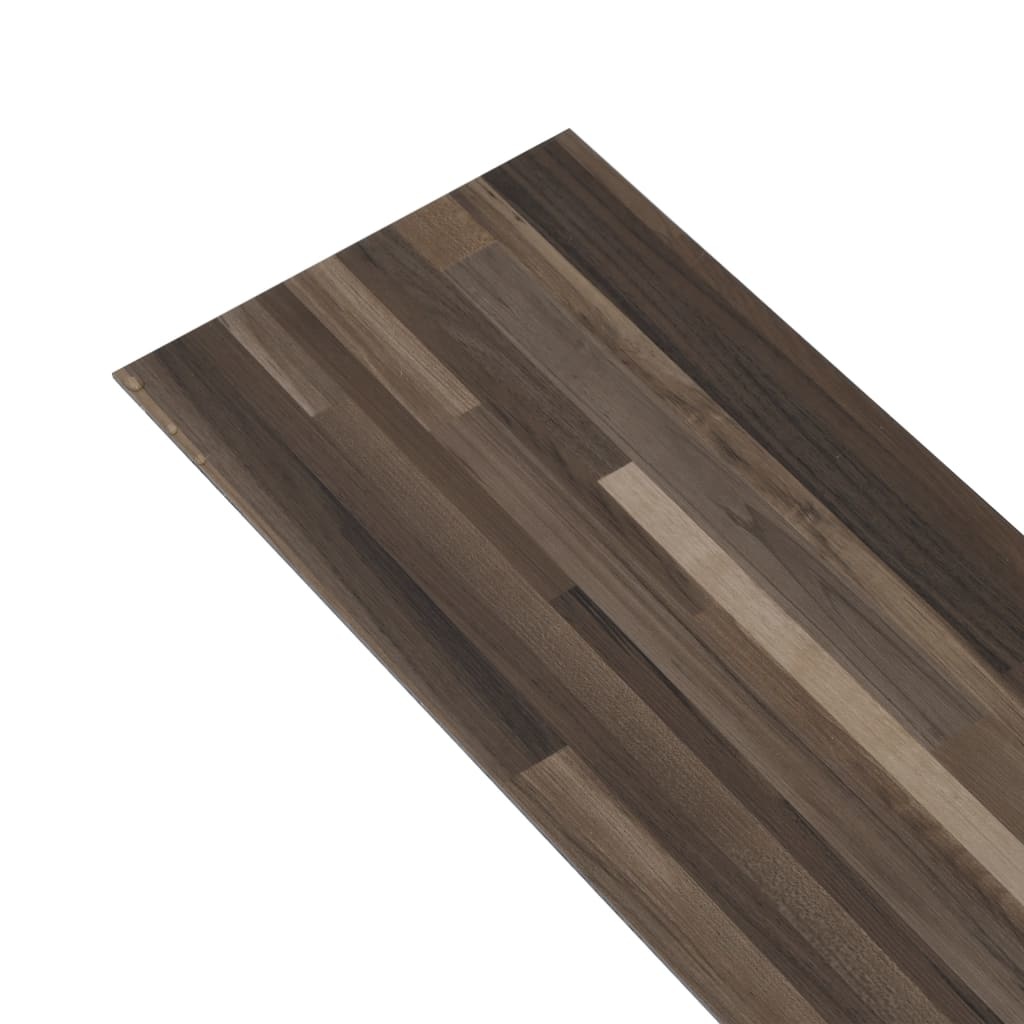 VidaXL Vloerplanken zelfklevend 5,02 m² 2 mm PVC gestreept bruin