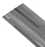 vidaXL Vloerplanken 4,46 m² 3 mm PVC gestreept grijs