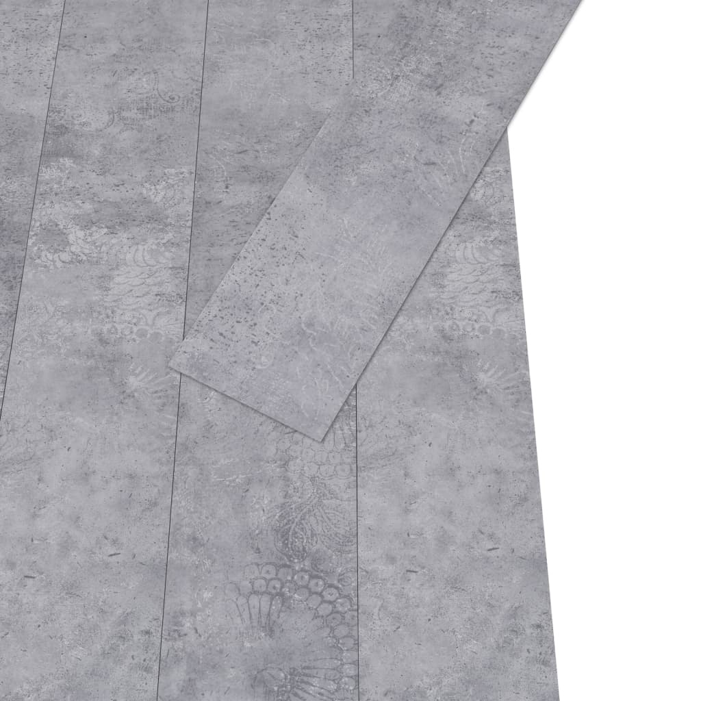 VidaXL Vloerplanken zelfklevend 4,46 m² 3 mm PVC cementgrijs