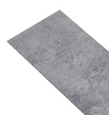 VidaXL Vloerplanken zelfklevend 4,46 m² 3 mm PVC cementgrijs