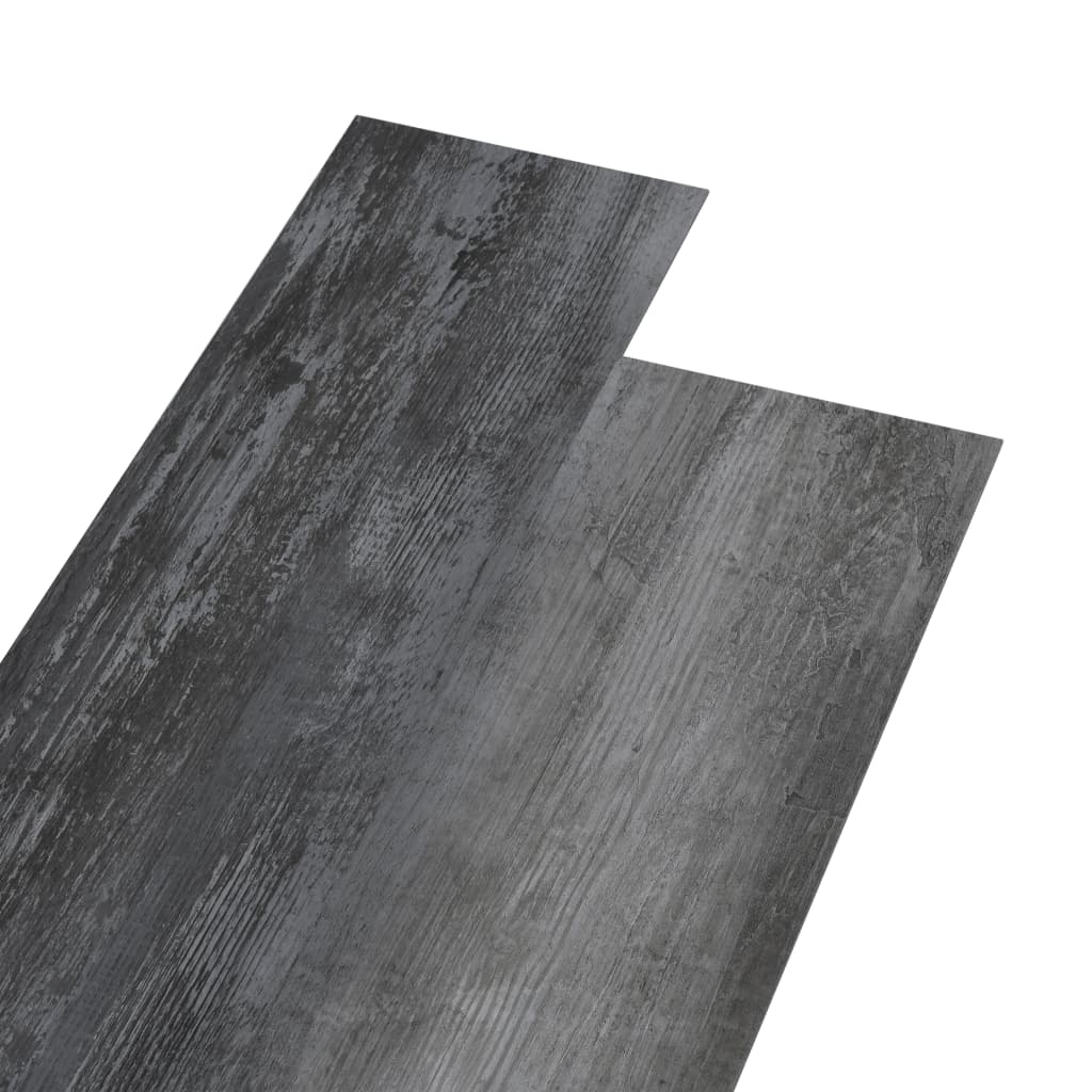VidaXL Vloerplanken zelfklevend 5,02 m² 2 mm PVC glanzend grijs