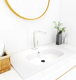 VidaXL Wastafel inbouw 900x460x105 mm SMC wit