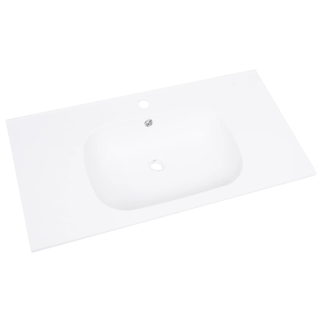 VidaXL Wastafel inbouw 900x460x105 mm SMC wit