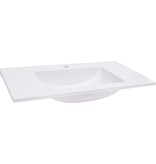 VidaXL Wastafel inbouw 900x460x130 mm SMC wit