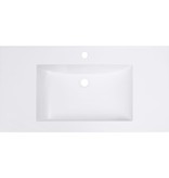 VidaXL Wastafel inbouw 900x460x130 mm SMC wit