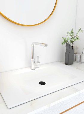 VidaXL Wastafel inbouw 800x460x130 mm SMC wit