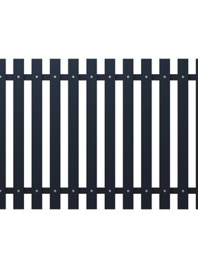 VidaXL Schuttingpaneel 170,5x100 cm gepoedercoat staal antraciet