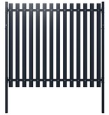 VidaXL Schuttingpaneel 174,5x170 cm gepoedercoat staal antraciet