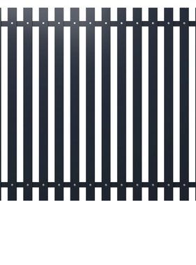 VidaXL Schuttingpaneel 174,5x170 cm gepoedercoat staal antraciet