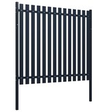 VidaXL Schuttingpaneel 174,5x170 cm gepoedercoat staal antraciet
