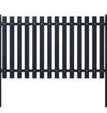 VidaXL Schuttingpaneel 174,5x100 cm gepoedercoat staal antraciet