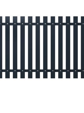 VidaXL Schuttingpaneel 174,5x100 cm gepoedercoat staal antraciet