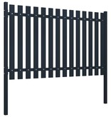 VidaXL Schuttingpaneel 174,5x100 cm gepoedercoat staal antraciet