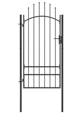 VidaXL Poort 1x2,5 m staal zwart