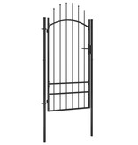 VidaXL Poort 1x2,5 m staal zwart