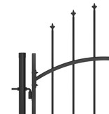 VidaXL Poort 1x2,5 m staal zwart