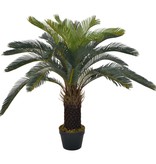 vidaXL Kunstplant met pot cycaspalm 90 cm groen