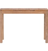 vidaXL Wandtafel 110x35x76 cm teakhout met natuurlijke afwerking