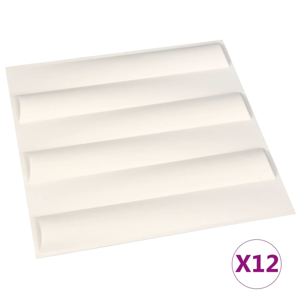 VidaXL 12 st Wandpanelen 3D 3 m² 0,5x0,5 m