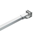 VidaXL Stabilisatiestang voor badwand 57,5 cm roestvrij staal