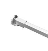 VidaXL Stabilisatiestang voor badwand 57,5 cm roestvrij staal