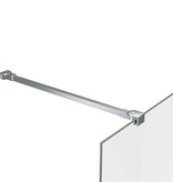 VidaXL Stabilisatiestang voor badwand 57,5 cm roestvrij staal