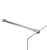 VidaXL Stabilisatiestang voor badwand 47,5 cm roestvrij staal