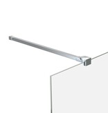 VidaXL Stabilisatiestang voor badwand 70-120 cm roestvrij staal