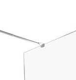 VidaXL Stabilisatiestang voor badwand 70-120 cm roestvrij staal