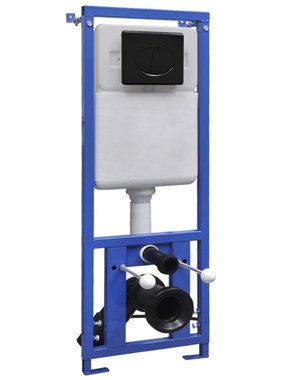 VidaXL Stortbak verborgen hoog 11 L 41x41x(110-125) cm
