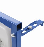 VidaXL Stortbak verborgen hoog 11 L 41x41x(110-125) cm