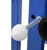 VidaXL Stortbak verborgen hoog 11 L 41x41x(110-125) cm