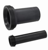 VidaXL Stortbak verborgen hoog 11 L 41x41x(110-125) cm