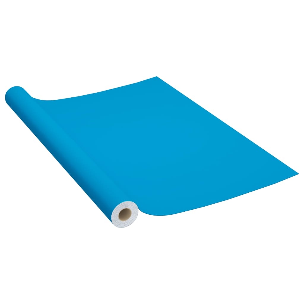 vidaXL Meubelfolie zelfklevend 500x90 cm PVC azuurblauw