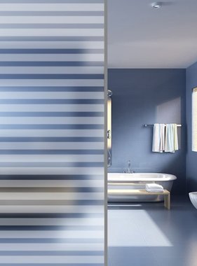 VidaXL Privacyfolie zelfklevend matte strepen 0,9x50 m