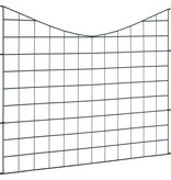 VidaXL Vijverhekset gebogen laag 77,5x64 cm groen