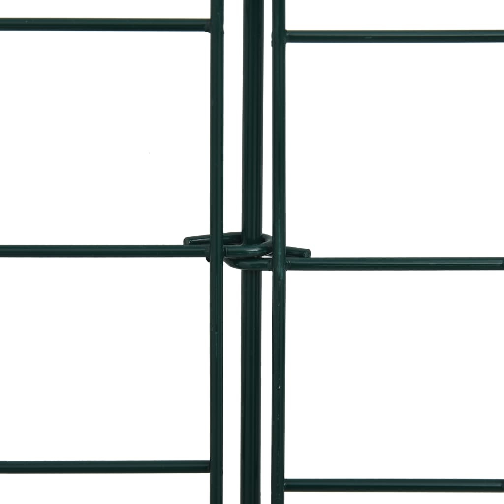 VidaXL Vijverhekset gebogen laag 77,5x64 cm groen