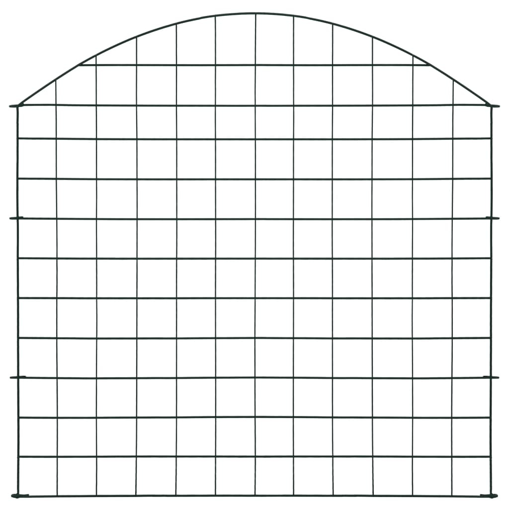VidaXL Vijverhekset gebogen 77,5x78,5 cm groen