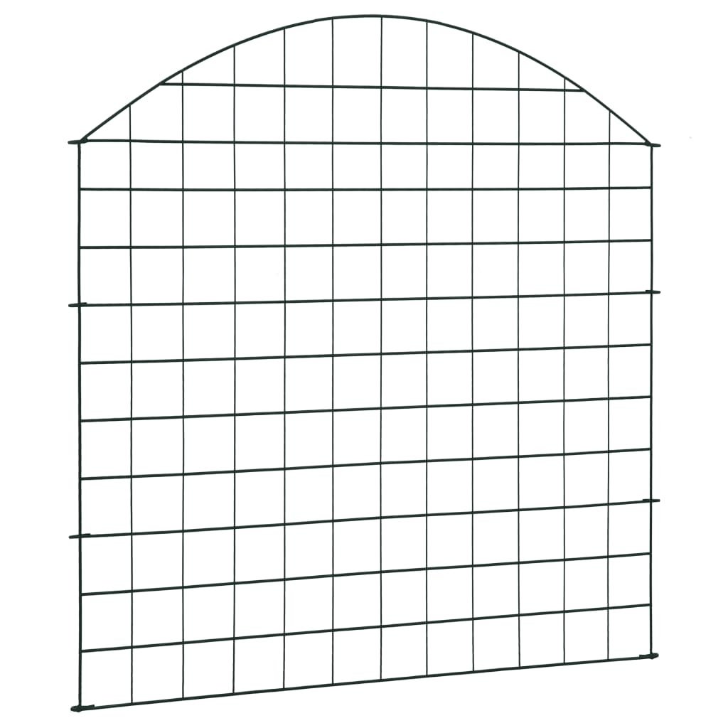 VidaXL Vijverhekset gebogen 77,5x78,5 cm groen