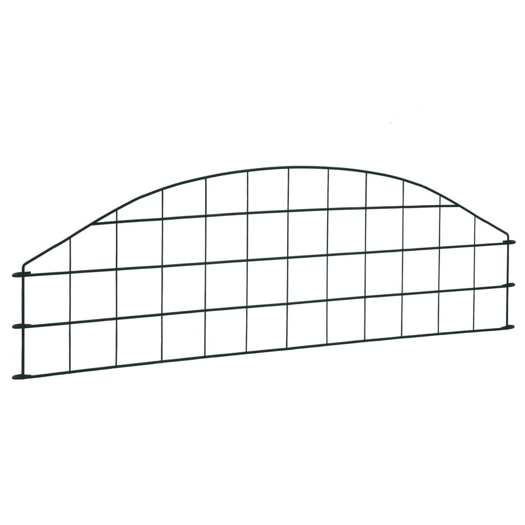 VidaXL Vijverhekset gebogen 77,3x26 cm groen