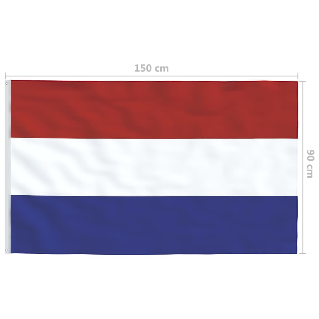 VidaXL Vlag Nederland 90x150 cm