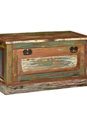 VidaXL Schoenenopbergbank massief gerecycled hout