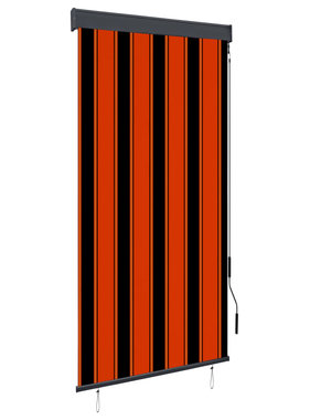 VidaXL Rolgordijn voor buiten 80x250 cm oranje en bruin