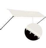 VidaXL Luifel uittrekbaar met LED 400x150 cm crème